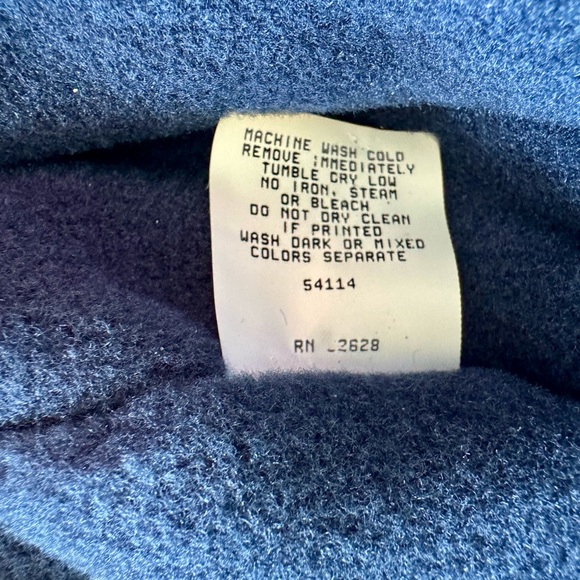 RARE Pennzoil Teal Polar Fleese Bomber Jacket with Navy Accents. Men’s XL - Picture 9 of 11